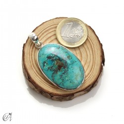 Azurita en plata de ley, colgantes ovalados - modelo 7