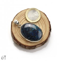 Azurita en plata de ley, colgantes ovalados - modelo 9