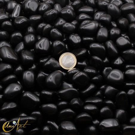 Cantos rodados de ágata negra
