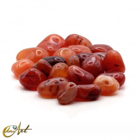 Carneola - bolsa de cantos rodados 200 gramos