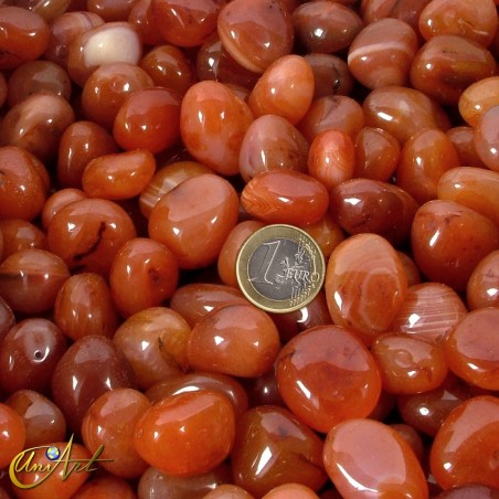 Carneola - bolsa de cantos rodados