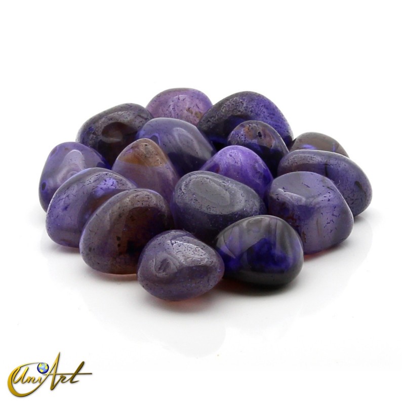 Ágata violeta - bolsa de cantos rodados 200 gramos
