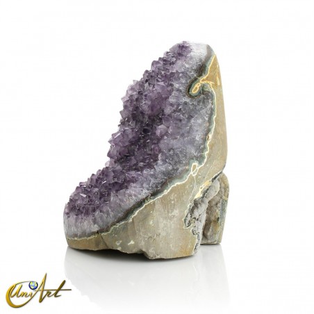 Amethyst Druse with Double Cavity