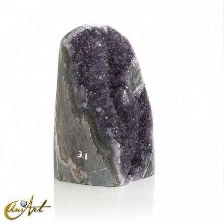 Polished amethyst druse