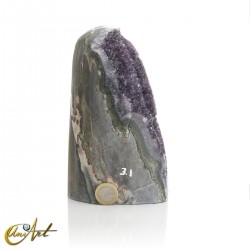 Polished amethyst druse