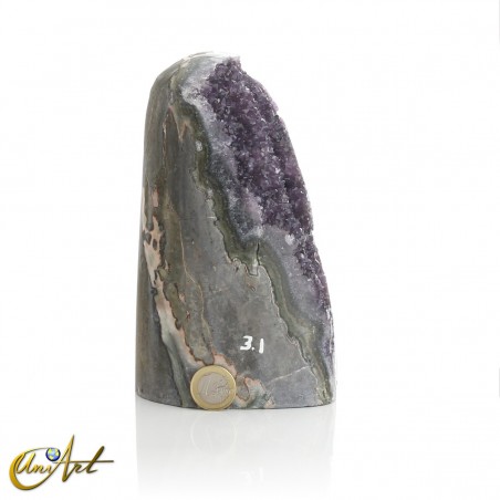 Polished amethyst druse