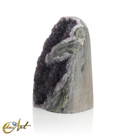 Polished amethyst druse