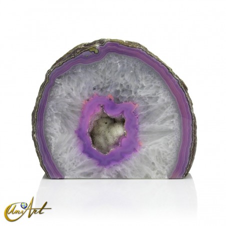 Lilac agate geode