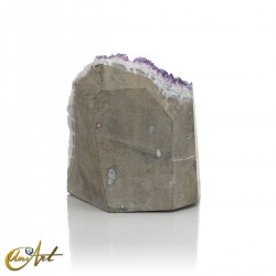 Amethyst druse with prominent crystals