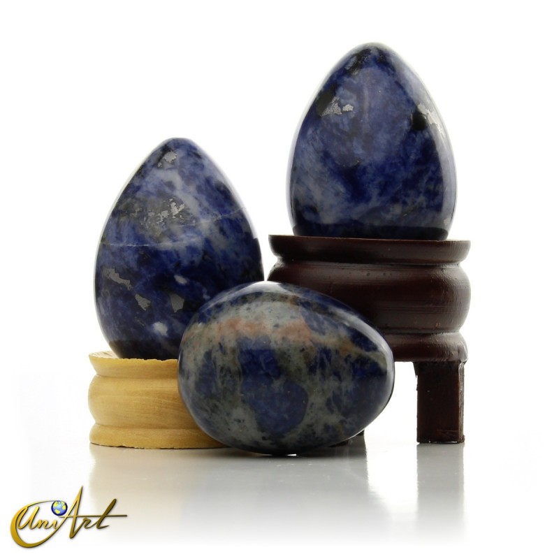 Sodalite egg for decoration
