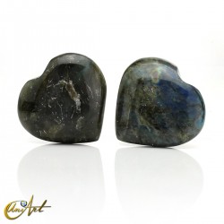 Labradorite heart
