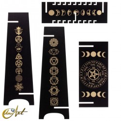 Wooden pendulum display stand - dark