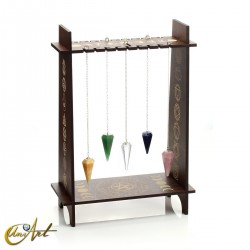 Wooden pendulum display stand - light
