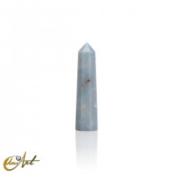 Small Angelite point, 8 sides