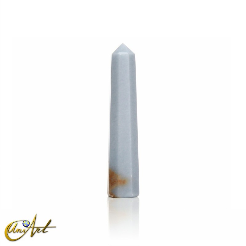 Medium Angelite point, 8 sides