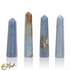 Medium Angelite point, 8 sides