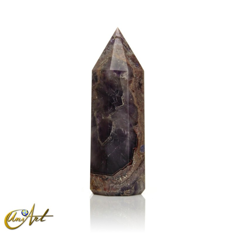 Punta grande de amatista africana, 8 caras, 400 g