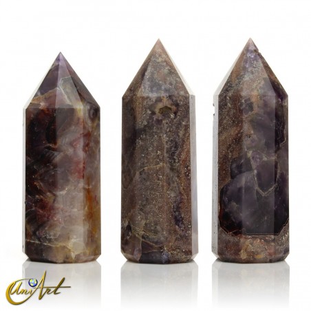 Punta grande de amatista africana, 8 caras, 400 g