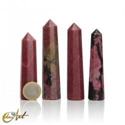 Rhodonite points with 8 faces, medium