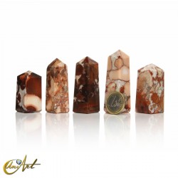 Obeliscos de jaspe oceánico, pequeños