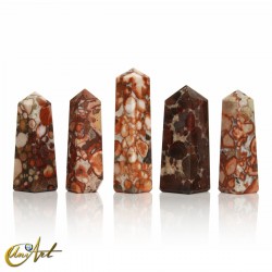 Obeliscos de jaspe oceánico, medianos