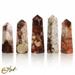 Obeliscos de jaspe oceánico, grandes