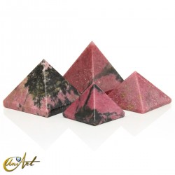 Natural Rhodonite Pyramid