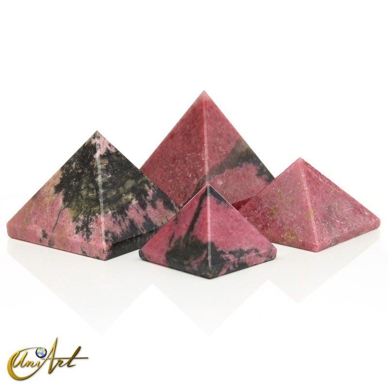Natural Rhodonite Pyramid