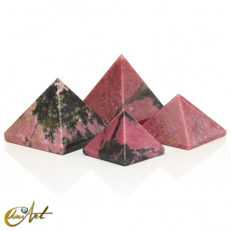Natural Rhodonite Pyramid