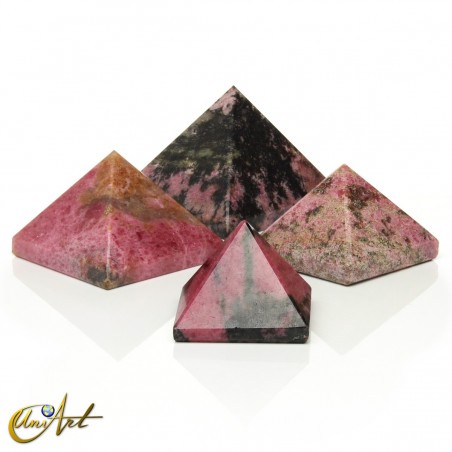Natural Rhodonite Pyramid