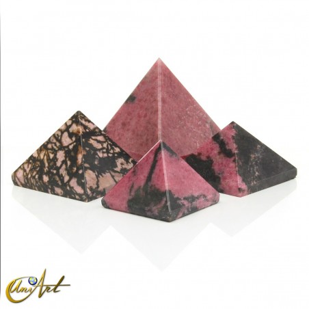 Natural Rhodonite Pyramid