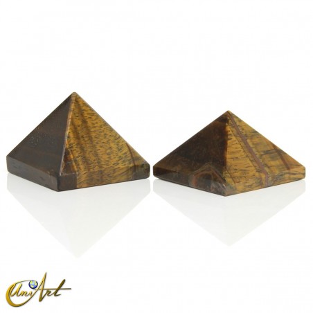 Natural Tiger’s Eye Pyramids