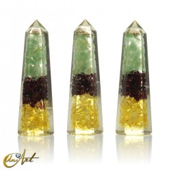 Multistone orgonite point, 8 cm - model 1