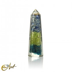 Multistone orgonite point, 8 cm - model 2