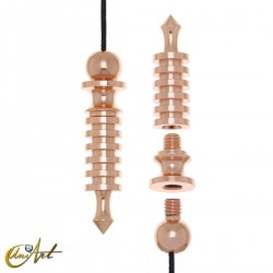 Isis Metal Pendulum with 6 Batteries and Double Witness, Copper-coloured