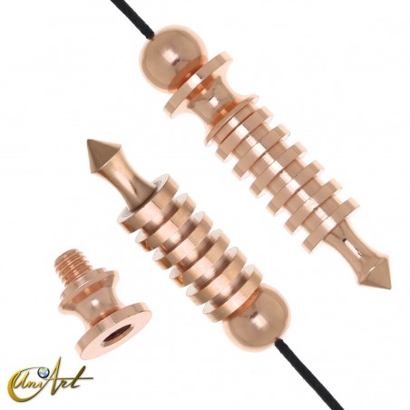 Isis Metal Pendulum with 6 Batteries and Double Witness, Copper-coloured