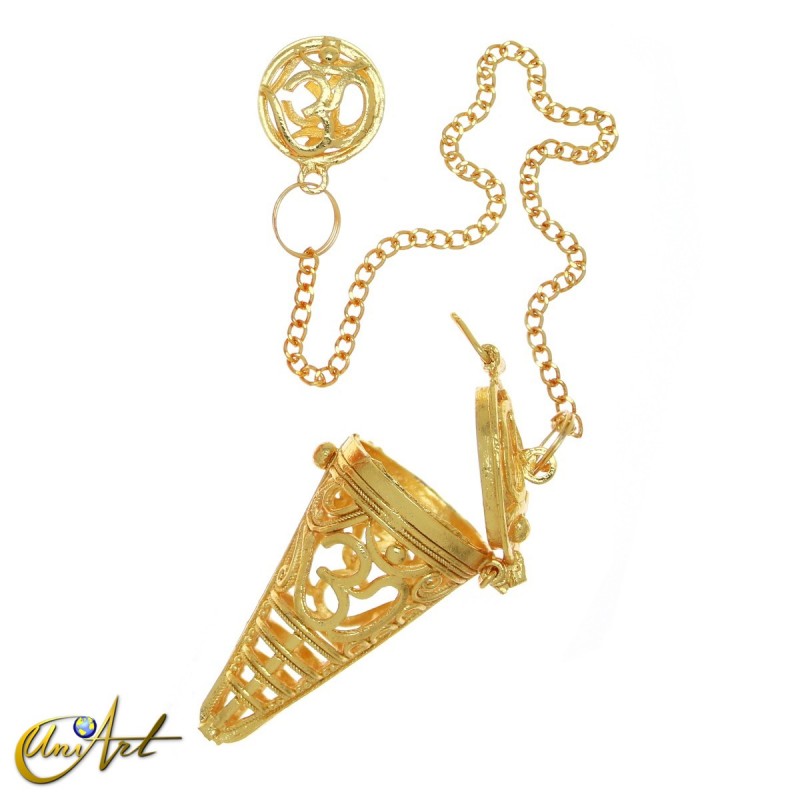 Péndulo jaula con símbolo Om – color latón