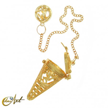 Péndulo jaula con símbolo Om – color latón