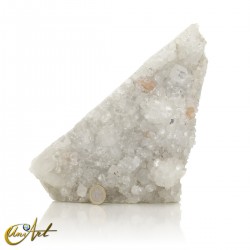 White apophyllite druse