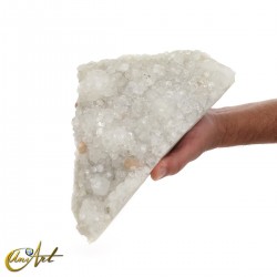 White apophyllite druse