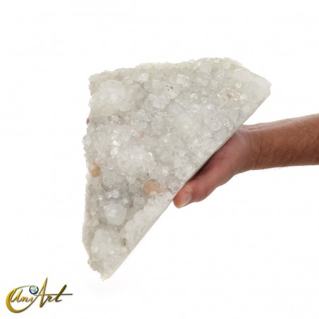 White apophyllite druse