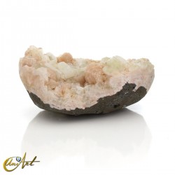 Green Apophyllite with Stilbite