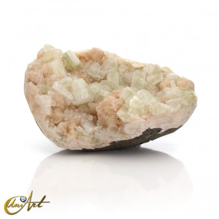 Green Apophyllite with Stilbite