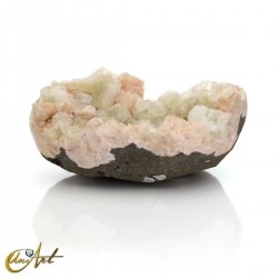 Green Apophyllite with Stilbite