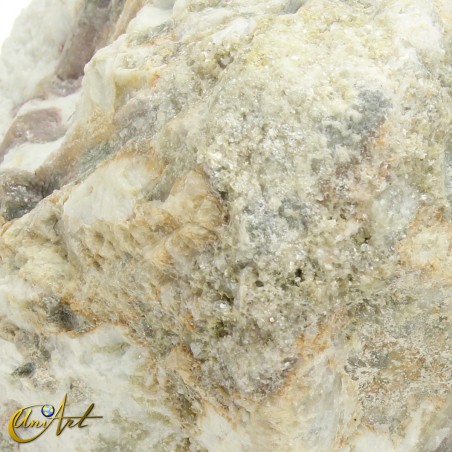 Bicolour pink tourmaline in matrix with mica