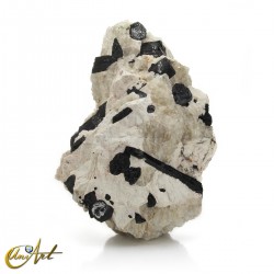 Large pegmatite formation with tourmaline