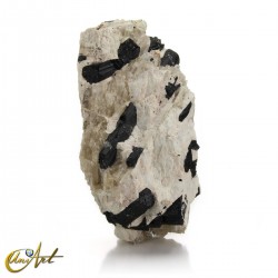 Large pegmatite formation with tourmaline