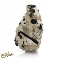 Large pegmatite formation with tourmaline