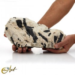 Turmalina negra en matriz