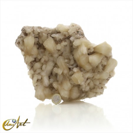 Fan-shaped stilbite with celadonite